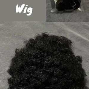 Black Afro Hair Costume Wig